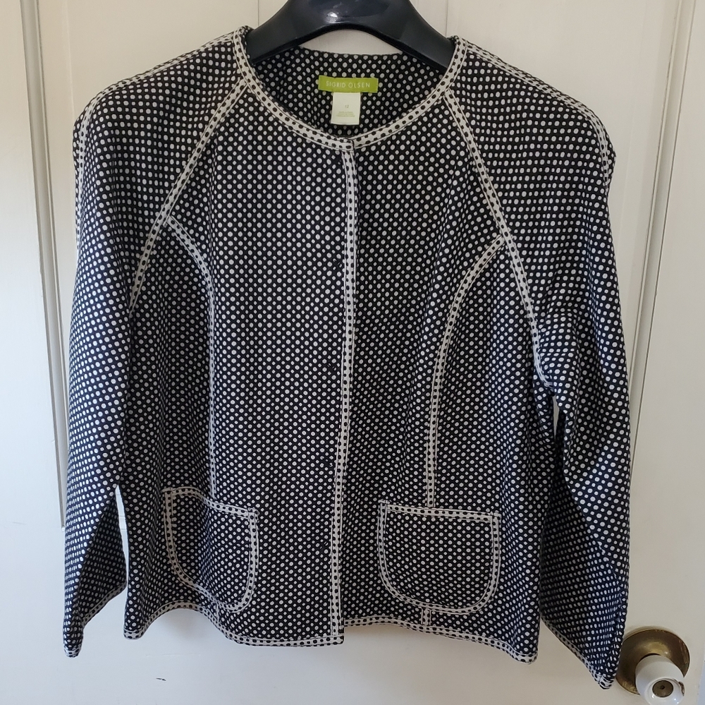 Sigrid Olsen Polka-Dot Jacket - image 1